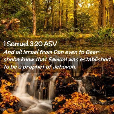 Picture 02 - 1 Samuel 3:20 ASV - And all Israel from Dan even to Beer-sheba knew - Bible Verse Picture
