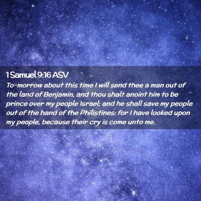 Picture 02 - 1 Samuel 9:16 ASV - To-morrow about this time I will send thee a man - Bible Verse Picture
