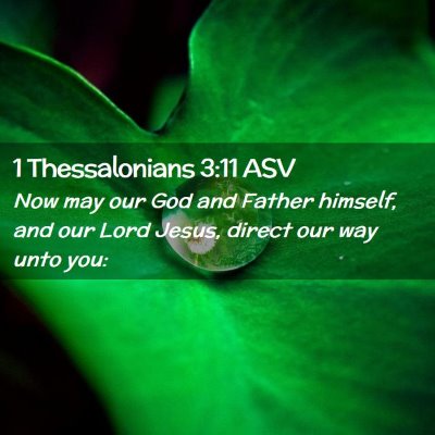 Picture 02 - 1 Thessalonians 3:11 ASV - Now may our God and Father himself, and our Lord - Bible Verse Picture