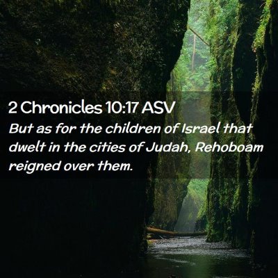Picture 02 - 2 Chronicles 10:17 ASV - But as for the children of Israel that dwelt in - Bible Verse Picture