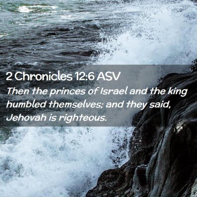 Picture 02 - 2 Chronicles 12:6 ASV - Then the princes of Israel and the king humbled - Bible Verse Picture