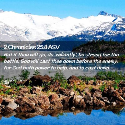 Picture 02 - 2 Chronicles 25:8 ASV - But if thou wilt go, do `valiantly', be strong - Bible Verse Picture