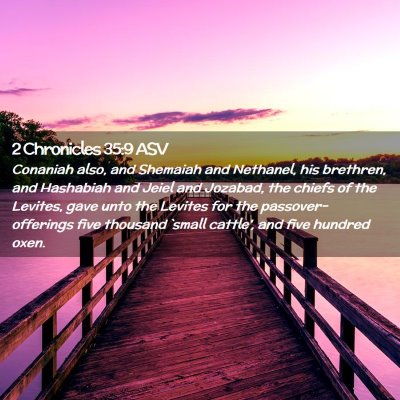 Picture 02 - 2 Chronicles 35:9 ASV - Conaniah also, and Shemaiah and Nethanel, his - Bible Verse Picture