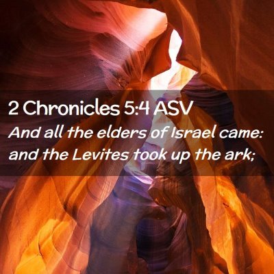 Picture 02 - 2 Chronicles 5:4 ASV - And all the elders of Israel came: and the - Bible Verse Picture
