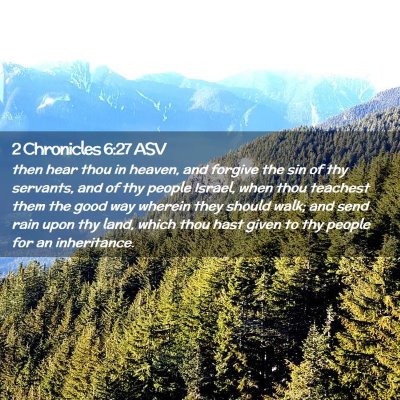 Picture 02 - 2 Chronicles 6:27 ASV - then hear thou in heaven, and forgive the sin of - Bible Verse Picture