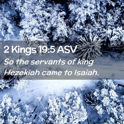 Picture 02 - 2 Kings 19:5 ASV - So the servants of king Hezekiah came to - Bible Verse Picture