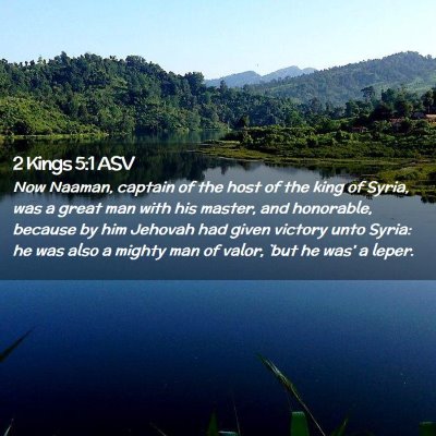 Picture 02 - 2 Kings 5:1 ASV - Now Naaman, captain of the host of the king of - Bible Verse Picture