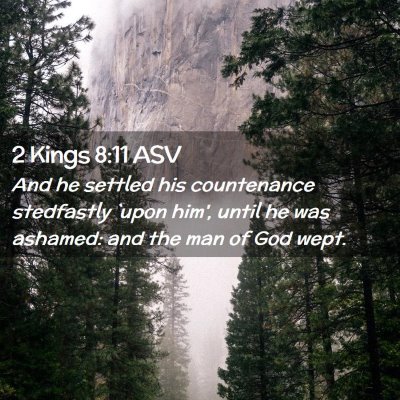 Picture 02 - 2 Kings 8:11 ASV - And he settled his countenance stedfastly `upon - Bible Verse Picture