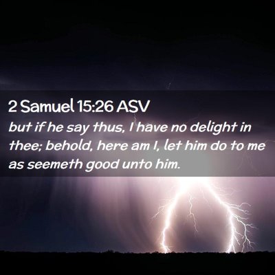Picture 02 - 2 Samuel 15:26 ASV - but if he say thus, I have no delight in thee; - Bible Verse Picture