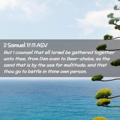 Picture 02 - 2 Samuel 17:11 ASV - But I counsel that all Israel be gathered - Bible Verse Picture