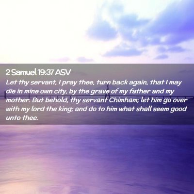 Picture 02 - 2 Samuel 19:37 ASV - Let thy servant, I pray thee, turn back again, - Bible Verse Picture