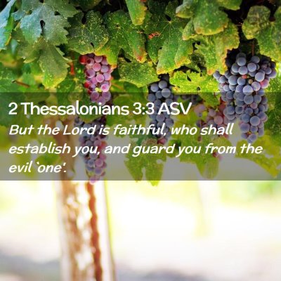Picture 02 - 2 Thessalonians 3:3 ASV - But the Lord is faithful, who shall establish - Bible Verse Picture
