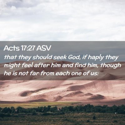 Picture 02 - Acts 17:27 ASV - that they should seek God, if haply they might - Bible Verse Picture