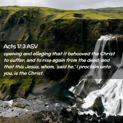 Picture 02 - Acts 17:3 ASV - opening and alleging that it behooved the Christ - Bible Verse Picture