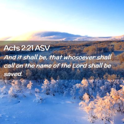 Picture 02 - Acts 2:21 ASV - And it shall be, that whosoever shall call on the - Bible Verse Picture
