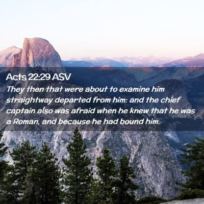 Picture 02 - Acts 22:29 ASV - They then that were about to examine him - Bible Verse Picture