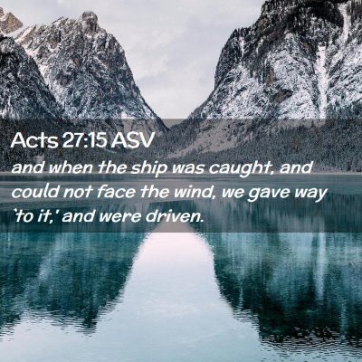 Picture 02 - Acts 27:15 ASV - and when the ship was caught, and could not face - Bible Verse Picture