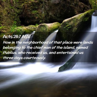 Picture 02 - Acts 28:7 ASV - Now in the neighborhood of that place were lands - Bible Verse Picture