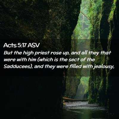 Picture 02 - Acts 5:17 ASV - But the high priest rose up, and all they that - Bible Verse Picture