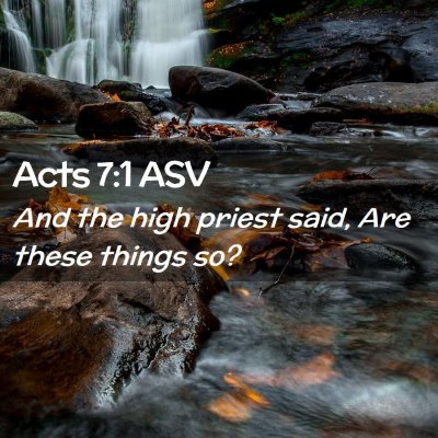 Picture 02 - Acts 7:1 ASV - And the high priest said, Are these things - Bible Verse Picture