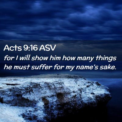 Picture 02 - Acts 9:16 ASV - for I will show him how many things he must - Bible Verse Picture
