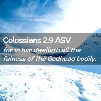 Picture 02 - Colossians 2:9 ASV - for in him dwelleth all the fulness of the - Bible Verse Picture