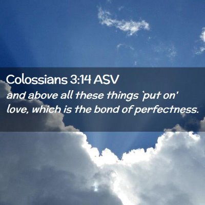 Picture 02 - Colossians 3:14 ASV - and above all these things `put on' love, which - Bible Verse Picture