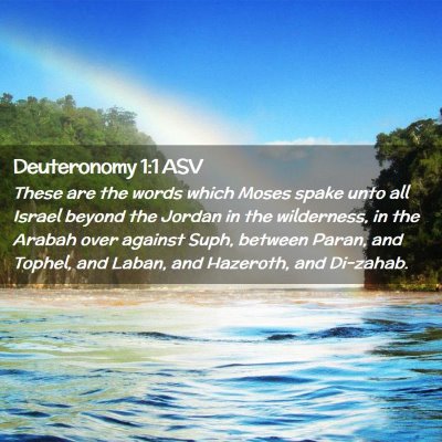 Picture 02 - Deuteronomy 1:1 ASV - These are the words which Moses spake unto all - Bible Verse Picture