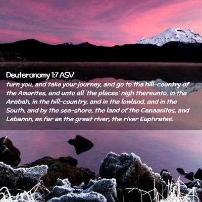 Picture 02 - Deuteronomy 1:7 ASV - turn you, and take your journey, and go to the - Bible Verse Picture