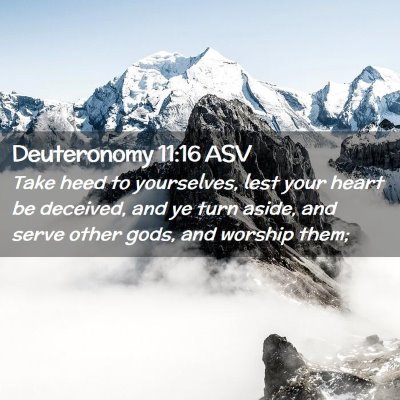 Picture 02 - Deuteronomy 11:16 ASV - Take heed to yourselves, lest your heart be - Bible Verse Picture