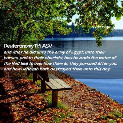 Picture 02 - Deuteronomy 11:4 ASV - and what he did unto the army of Egypt, unto - Bible Verse Picture