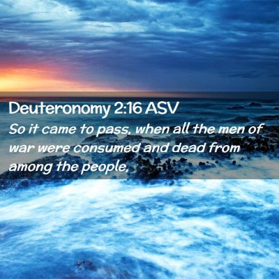 Picture 02 - Deuteronomy 2:16 ASV - So it came to pass, when all the men of war were - Bible Verse Picture