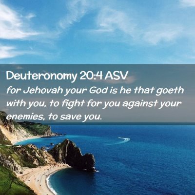 Picture 02 - Deuteronomy 20:4 ASV - for Jehovah your God is he that goeth with you, - Bible Verse Picture