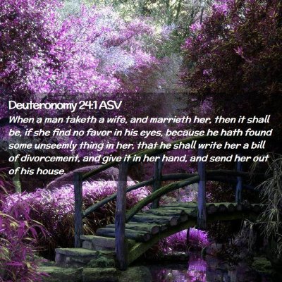 Picture 02 - Deuteronomy 24:1 ASV - When a man taketh a wife, and marrieth her, then - Bible Verse Picture