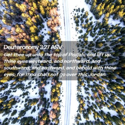 Picture 02 - Deuteronomy 3:27 ASV - Get thee up unto the top of Pisgah, and lift up - Bible Verse Picture