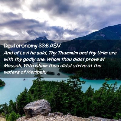 Picture 02 - Deuteronomy 33:8 ASV - And of Levi he said, Thy Thummim and thy Urim are - Bible Verse Picture