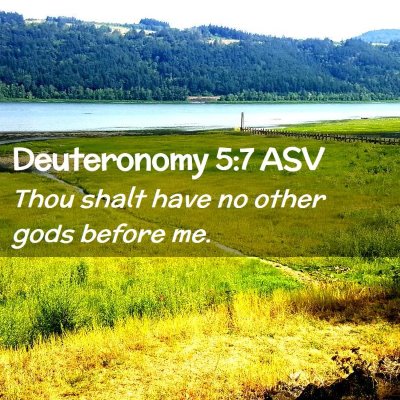 Picture 02 - Deuteronomy 5:7 ASV - Thou shalt have no other gods before - Bible Verse Picture