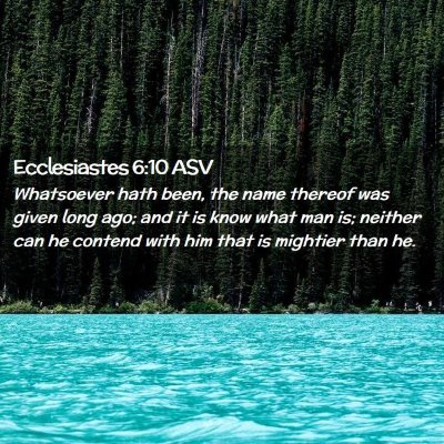 Picture 02 - Ecclesiastes 6:10 ASV - Whatsoever hath been, the name thereof was given - Bible Verse Picture