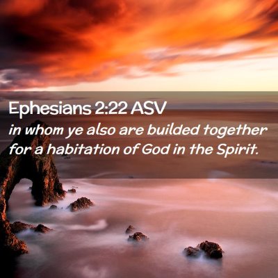 Picture 02 - Ephesians 2:22 ASV - in whom ye also are builded together for a - Bible Verse Picture