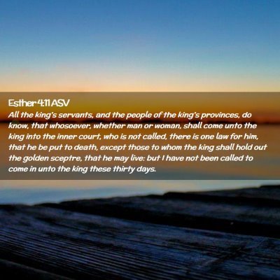 Picture 02 - Esther 4:11 ASV - All the king's servants, and the people of the - Bible Verse Picture