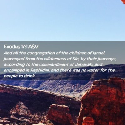 Picture 02 - Exodus 17:1 ASV - And all the congregation of the children of - Bible Verse Picture