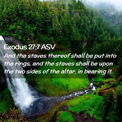 Picture 02 - Exodus 27:7 ASV - And the staves thereof shall be put into the - Bible Verse Picture