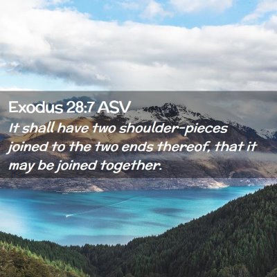 Picture 02 - Exodus 28:7 ASV - It shall have two shoulder-pieces joined to the - Bible Verse Picture