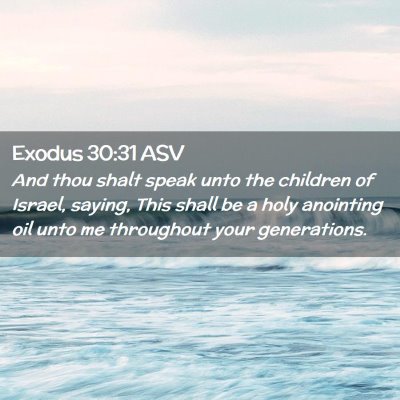 Picture 02 - Exodus 30:31 ASV - And thou shalt speak unto the children of Israel, - Bible Verse Picture