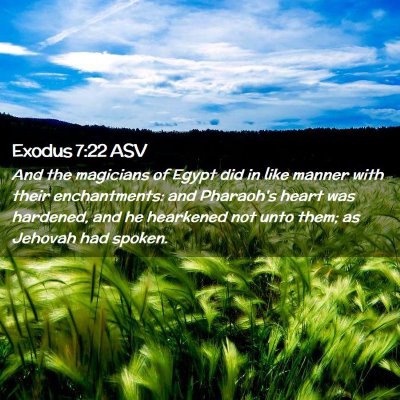 Picture 02 - Exodus 7:22 ASV - And the magicians of Egypt did in like manner - Bible Verse Picture