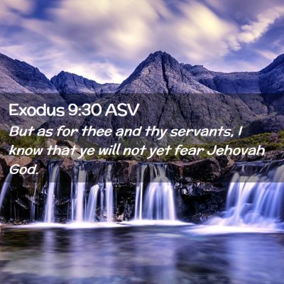Picture 02 - Exodus 9:30 ASV - But as for thee and thy servants, I know that ye - Bible Verse Picture