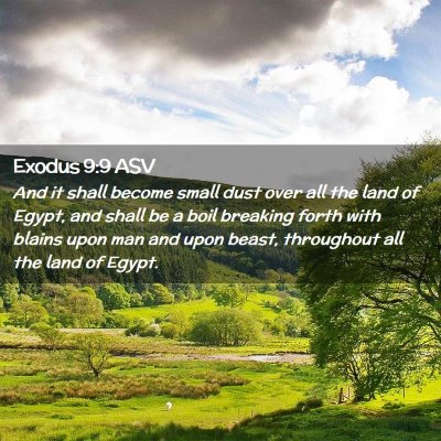 Picture 02 - Exodus 9:9 ASV - And it shall become small dust over all the land - Bible Verse Picture