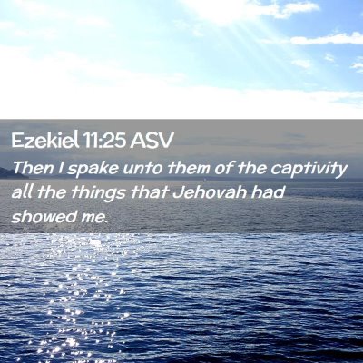 Picture 02 - Ezekiel 11:25 ASV - Then I spake unto them of the captivity all the - Bible Verse Picture
