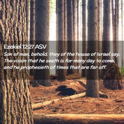 Picture 02 - Ezekiel 12:27 ASV - Son of man, behold, they of the house of Israel - Bible Verse Picture