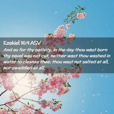 Picture 02 - Ezekiel 16:4 ASV - And as for thy nativity, in the day thou wast - Bible Verse Picture